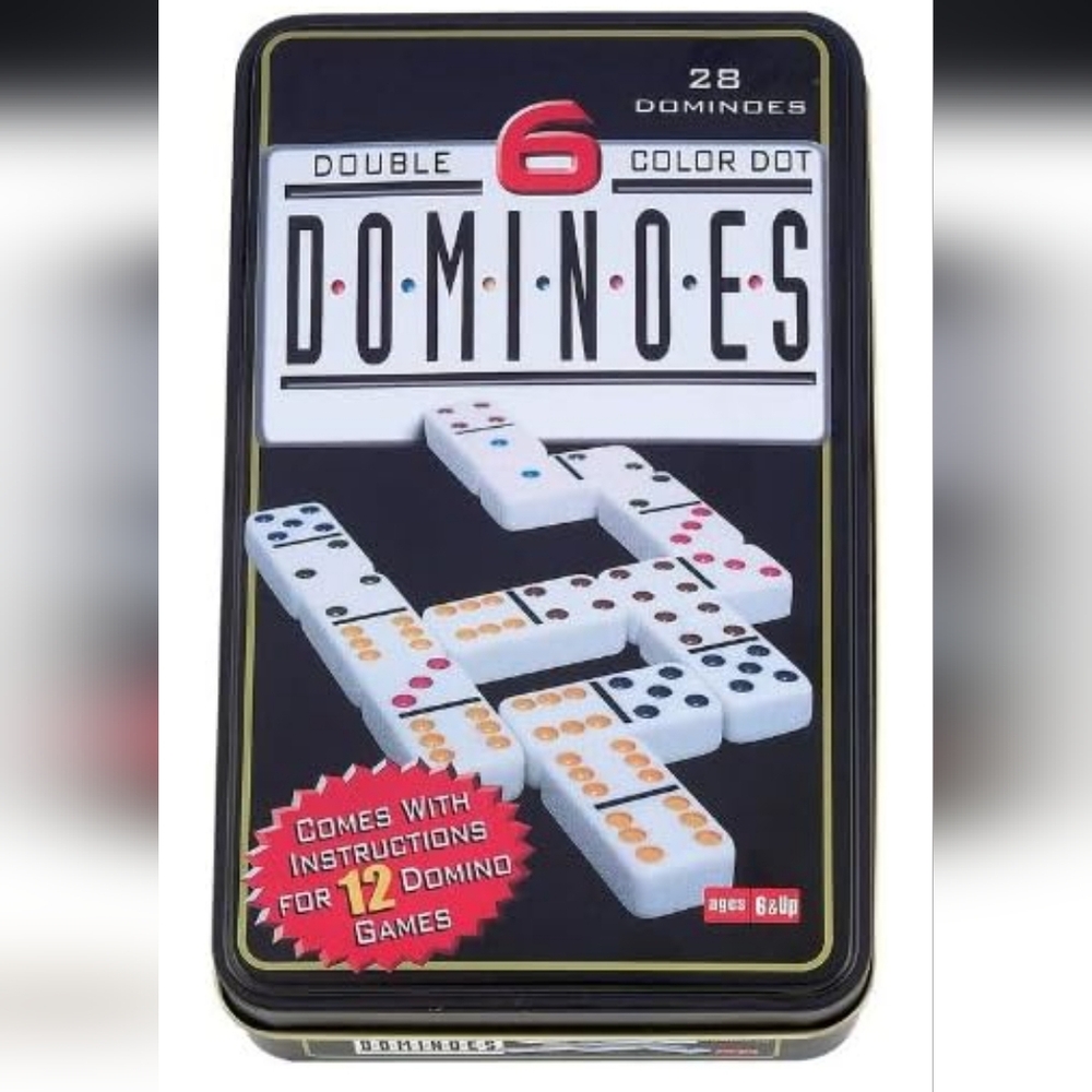 Dominos Double 6 Color Dot Dominoes Set